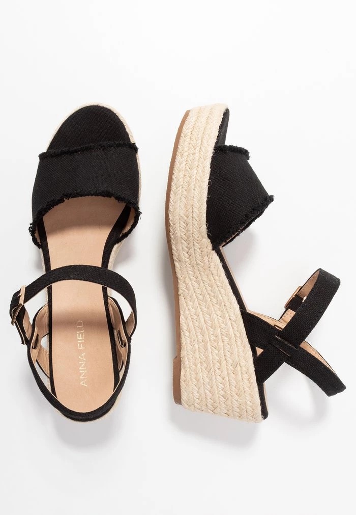 Sandale ANNA FIELD Anna Field Espadrilles Noir Femme | ZUF-0999157